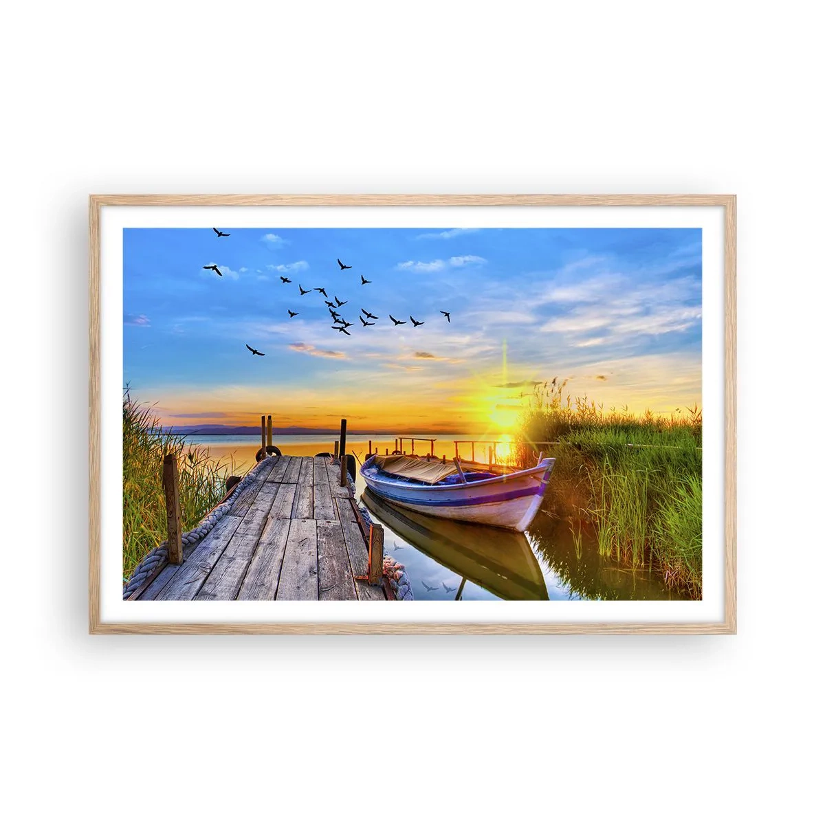 Affisch i ram av ljusek - Adjö, vi ses imorgon - 91x61 cm