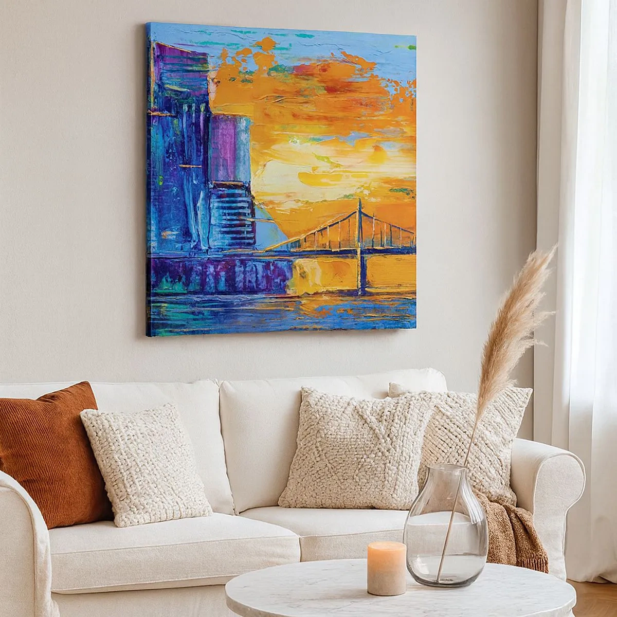 Canvastavla - Bild på duk - Kultur och natur - 30x30 cm