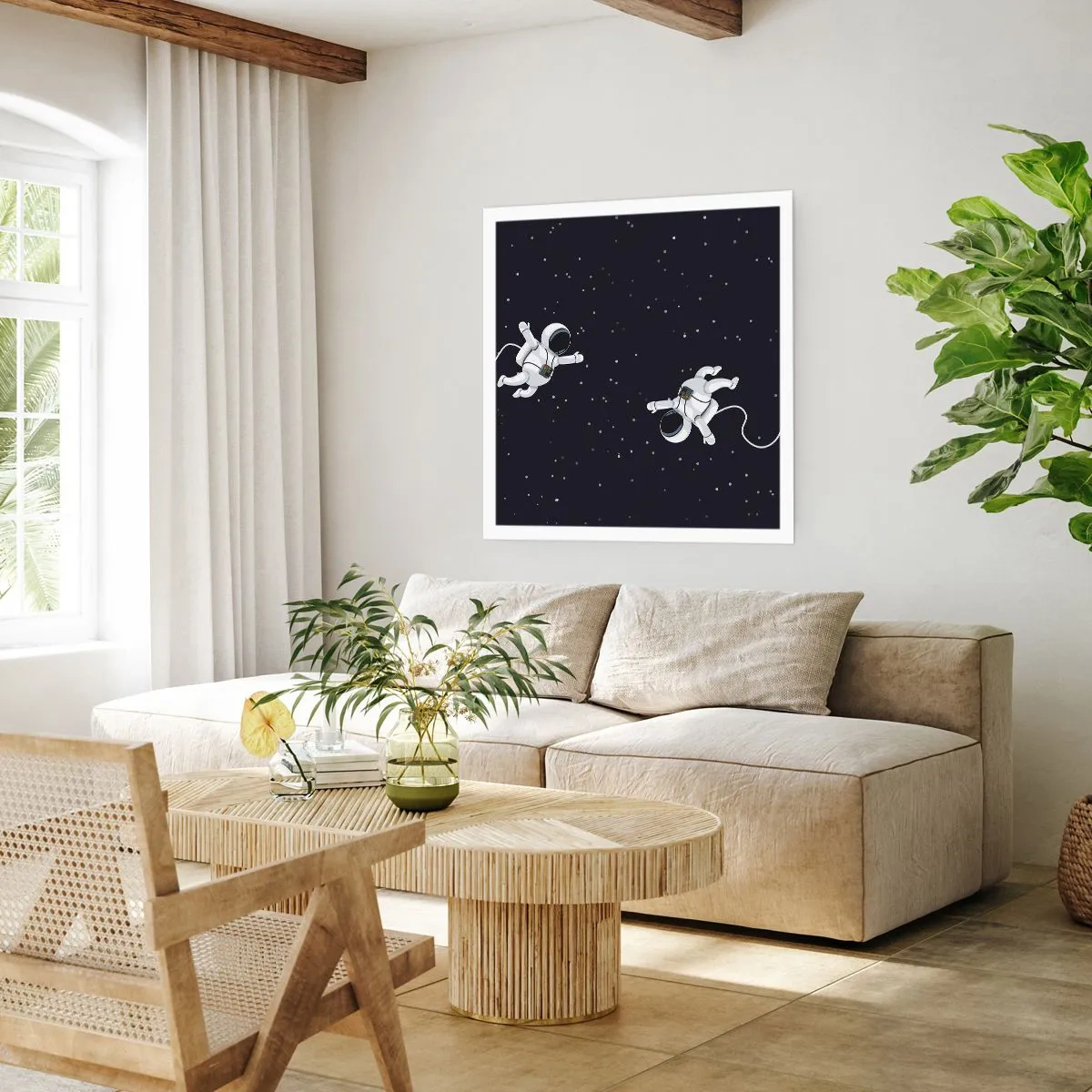 Affisch - Rymddans - 40x40 cm