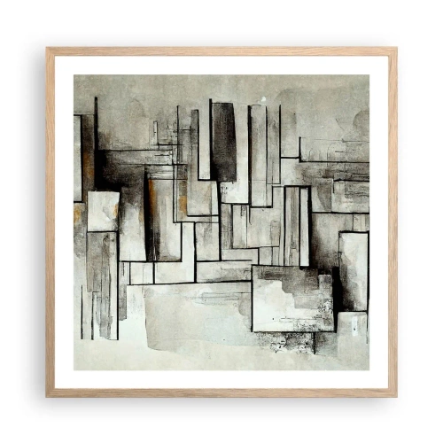 Affisch i ram av ljusek - Kraften i enkelhet - 60x60 cm