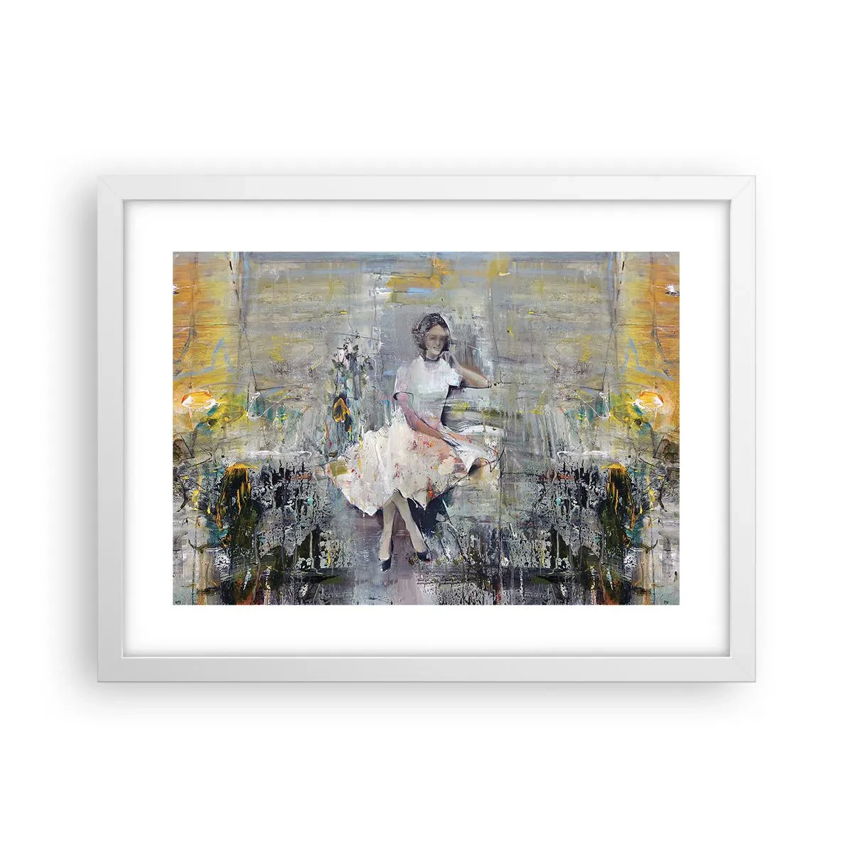 Affisch i vit ram - Klassisk och modern - 40x30 cm