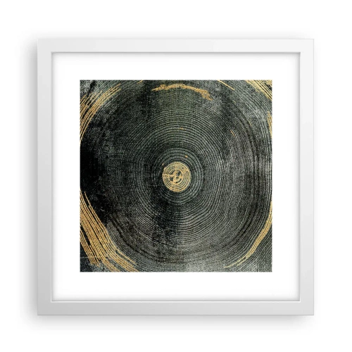 Affisch i vit ram - Förändring och varaktighet - 30x30 cm