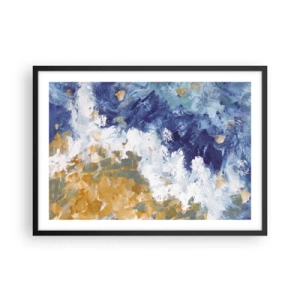 Affisch i svart ram - Elementens dans - 70x50 cm
