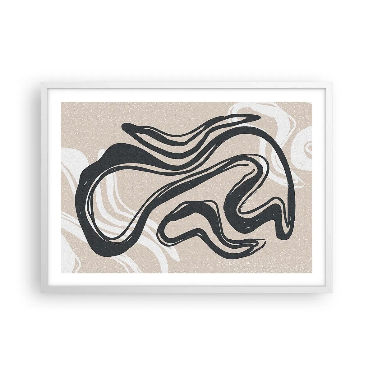 Affisch i vit ram - Mångfaldigt uttryck - 70x50 cm