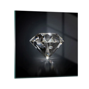 Glastavla - Bild på glas - Bästa flickvännen - 70x70 cm