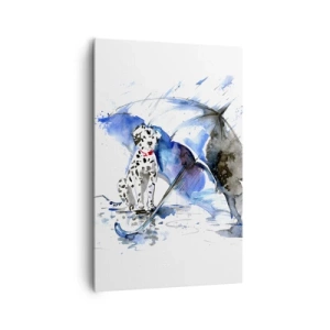 Canvastavla - Bild på duk - För vänner är för det - 80x120 cm