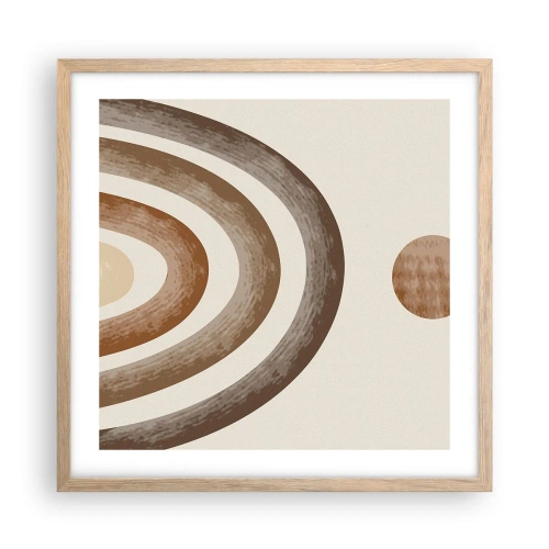 Affisch i ram av ljusek - I den avlägsna galaxen - 50x50 cm