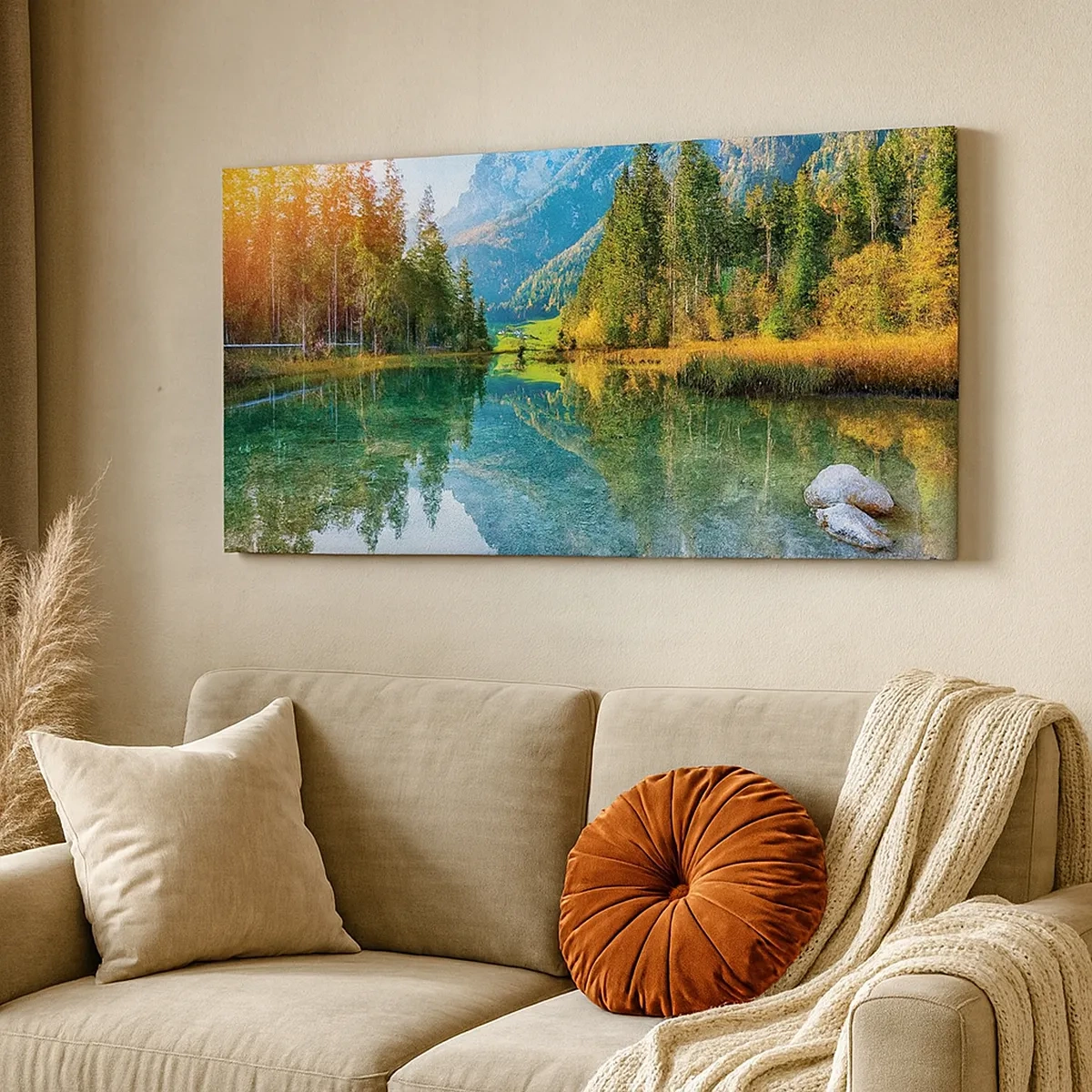 Canvastavla - Bild på duk - Höstens mildhet - 30x30 cm