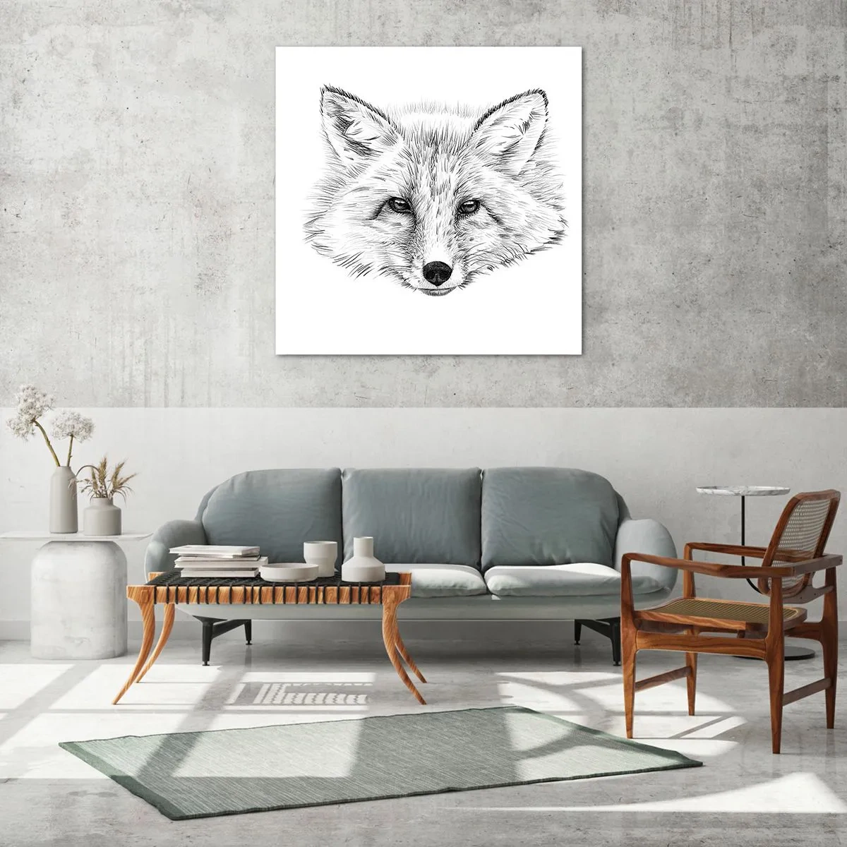 Glastavla - Bild på glas - Kan dessa ögon ljuga? - 70x70 cm