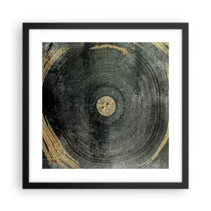 Affisch i svart ram - Förändring och varaktighet - 40x40 cm