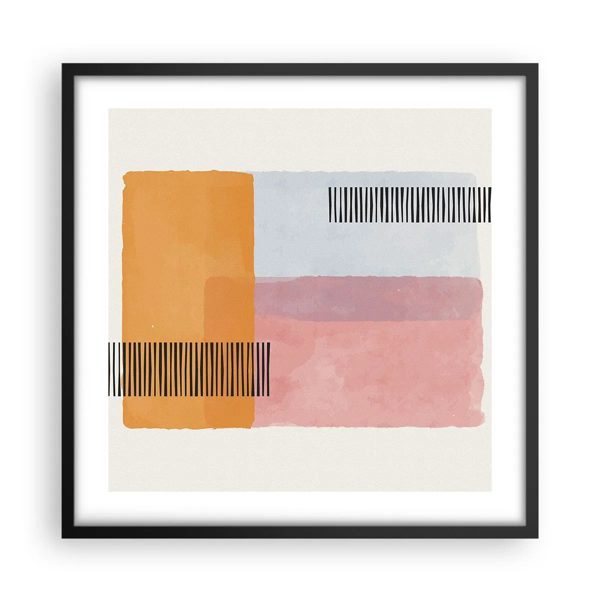 Affisch i svart ram - Från hörna till hörna - 50x50 cm