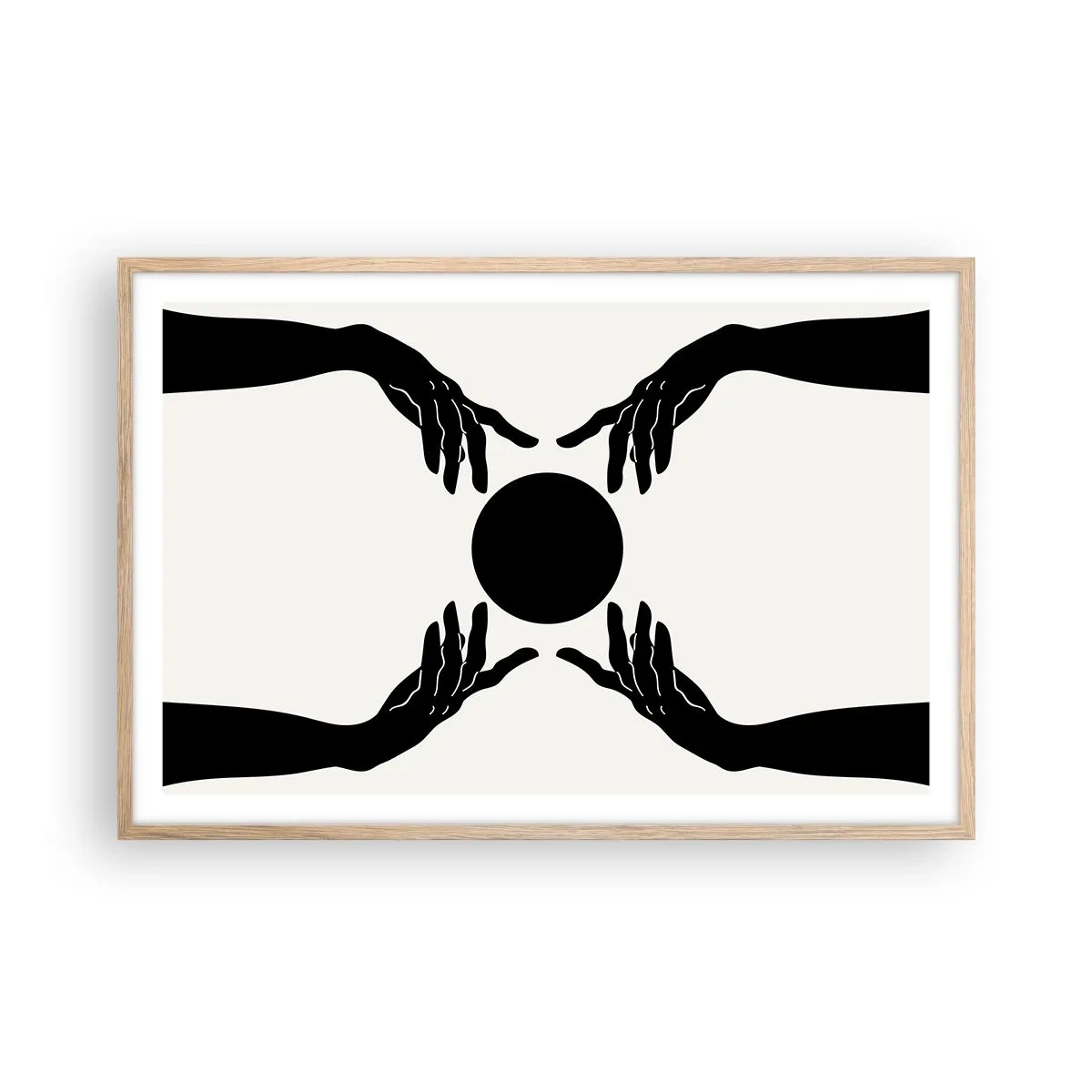 Affisch i ram av ljusek - Ett hemligt tecken - 91x61 cm