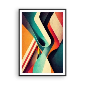 Affisch i svart ram - Intensiv komposition - 70x100 cm