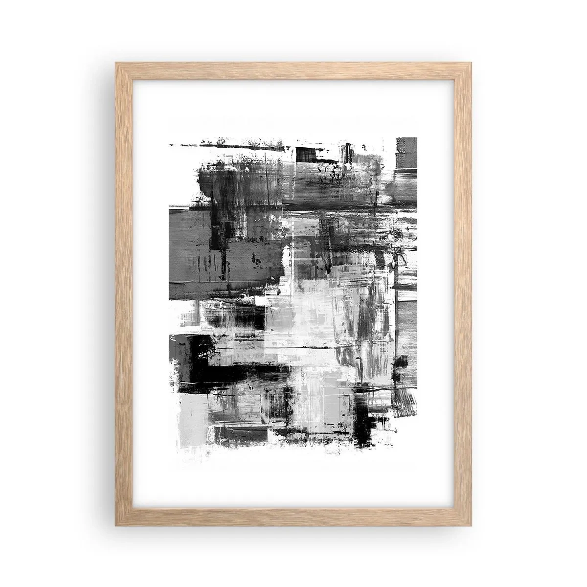 Affisch i ram av ljusek - Grått är vackert - 30x40 cm