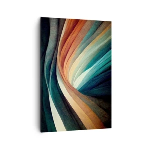 Canvastavla - Bild på duk - Vävd av färger - 70x100 cm