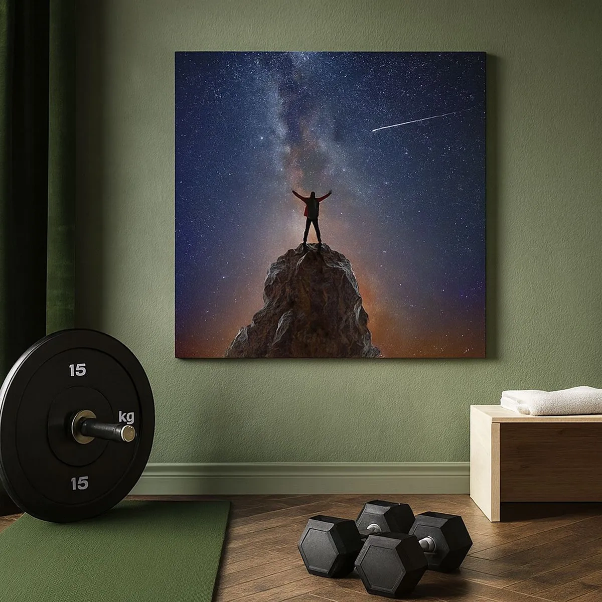 Canvastavla - Bild på duk - Kraften är med mig! - 30x30 cm