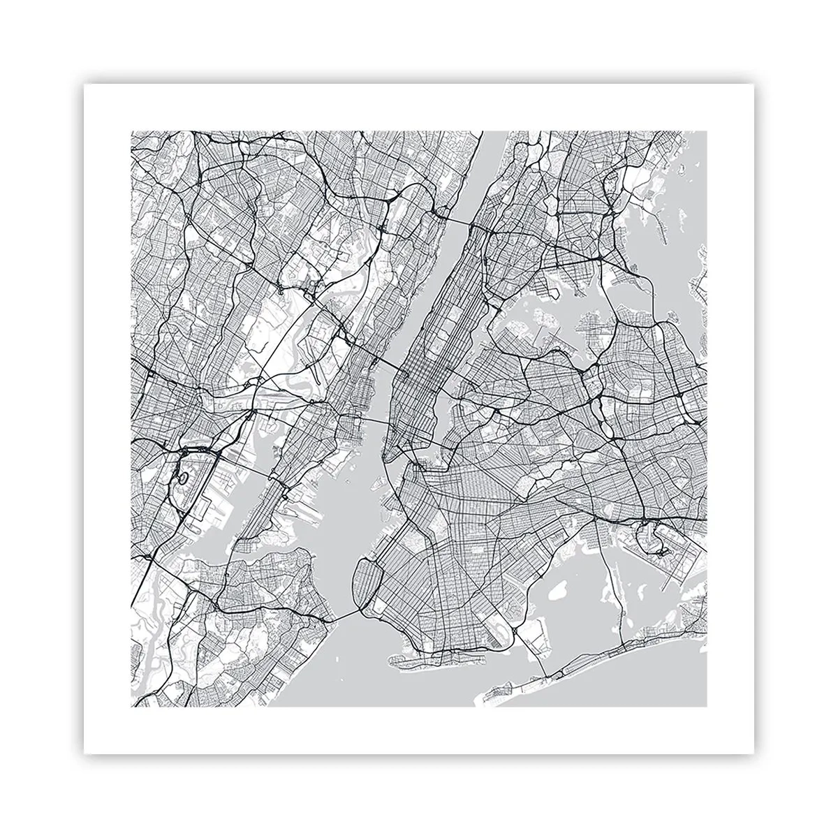 Affisch - Metropolens anatomi - 50x50 cm