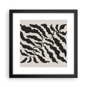 Affisch i svart ram - Kvadratens natur - 30x30 cm