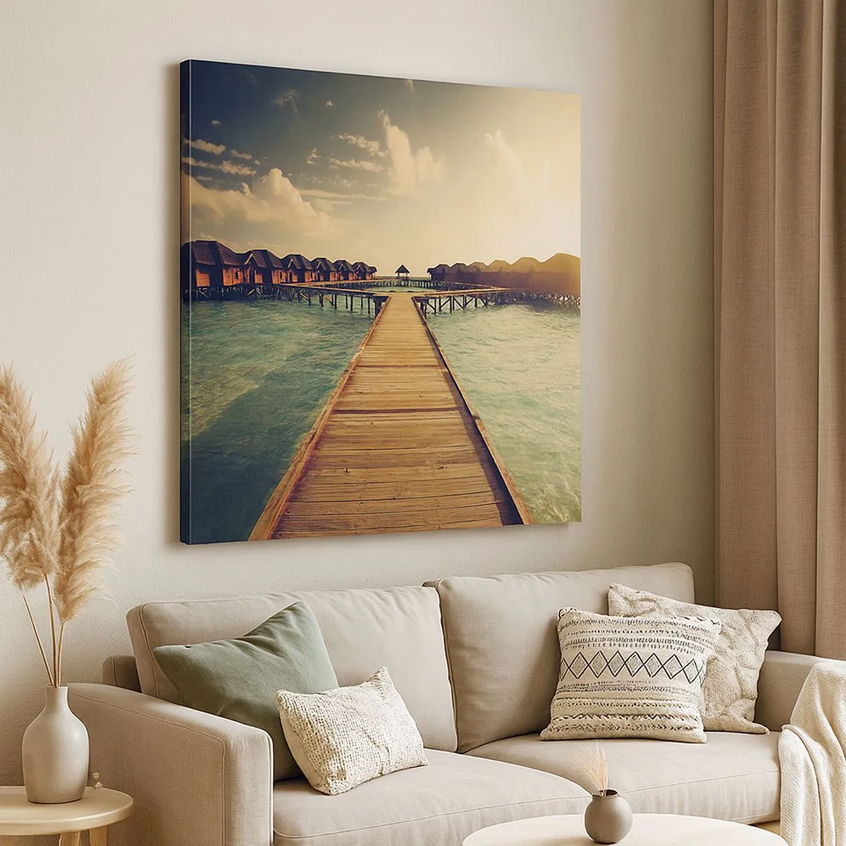 Canvastavla - Bild på duk - Varm inbjudan - 30x30 cm