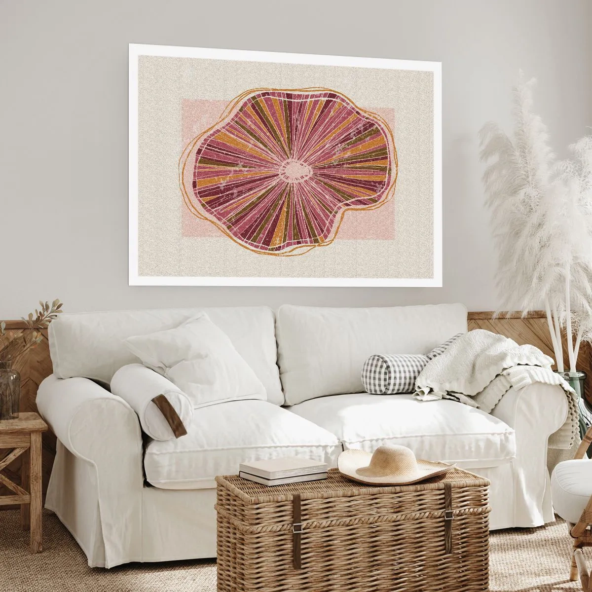 Affisch - Strålande abstraktion - 70x50 cm