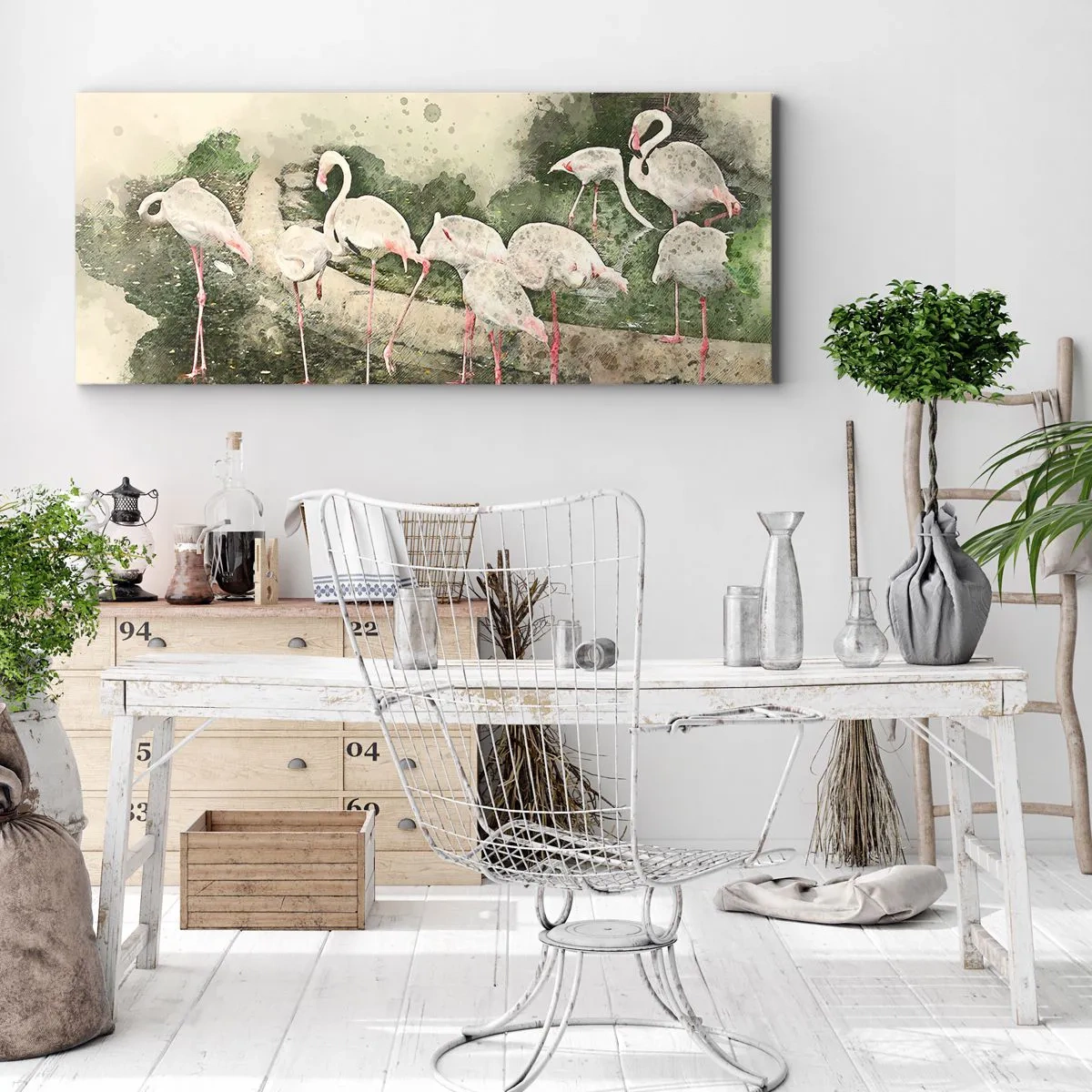 Canvastavla - Bild på duk - Exotisk dröm - 100x40 cm