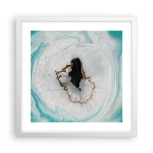 Affisch i vit ram - Att tränga in - 40x40 cm