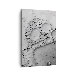 Canvastavla - Bild på duk - Spår efter skum - 80x120 cm