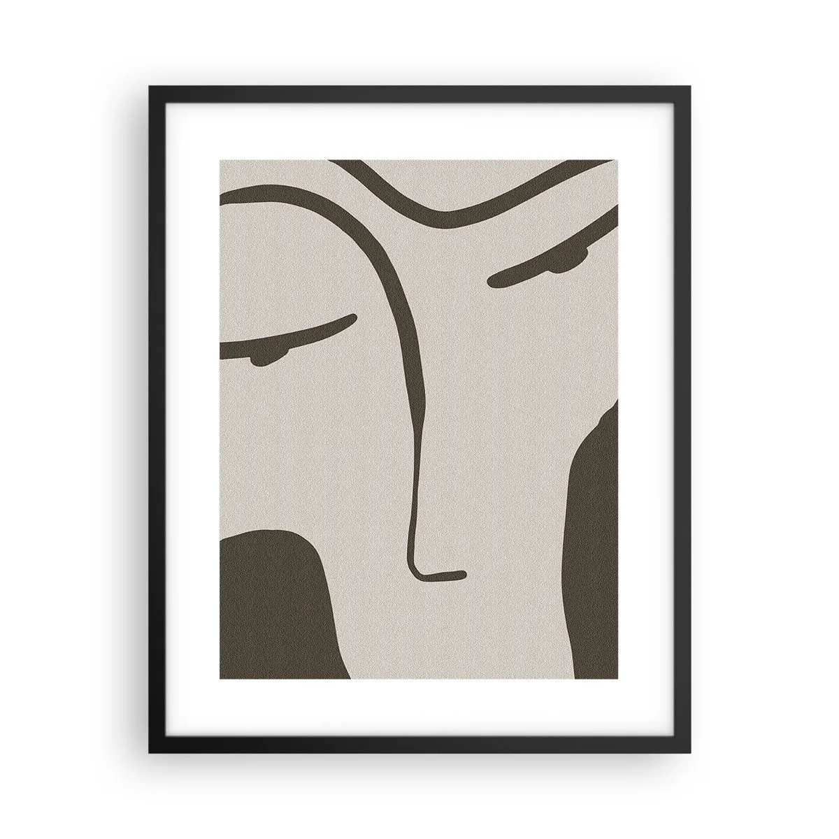 Affisch i svart ram - Som från en målning av Modigliani - 40x50 cm