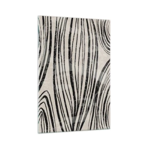 Glastavla - Bild på glas - Stänk av linjer - 70x100 cm