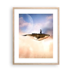 Affisch i ram av ljusek - Överrealistisk resa - 40x50 cm