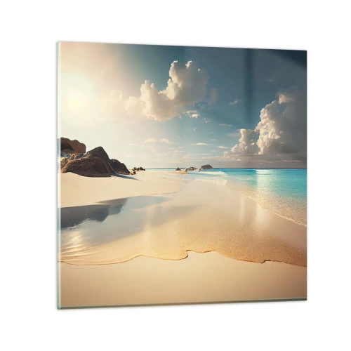 Glastavla - Bild på glas - En drömlik dag - 50x50 cm