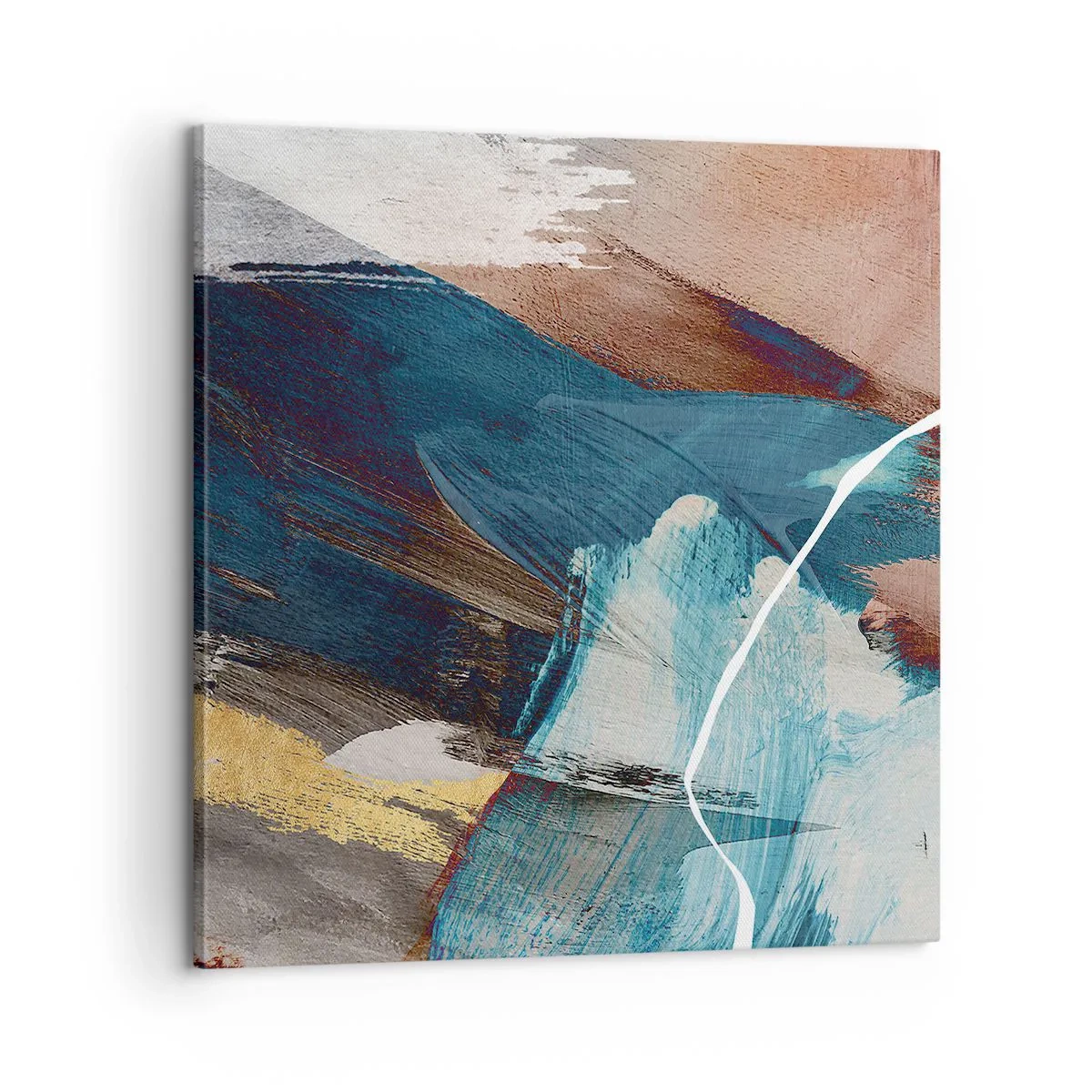 Canvastavla - Bild på duk - Med styrka och energi - 60x60 cm