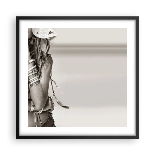 Affisch i svart ram - Som flickorna brukar - 50x50 cm
