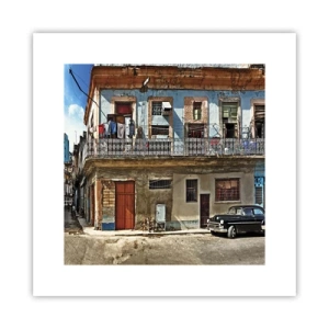 Affisch - Havana stämning - 30x30 cm