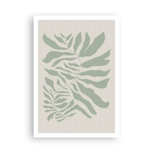 Affisch - Smaragdgrön gren - 70x100 cm