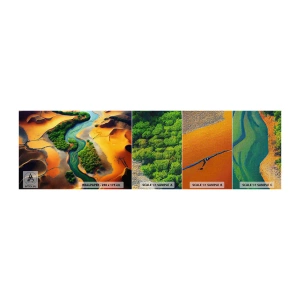Provbit av fototapet Premium Canvas - Livgivande flod - Landskap, Natur, Flod - 100x30 cm