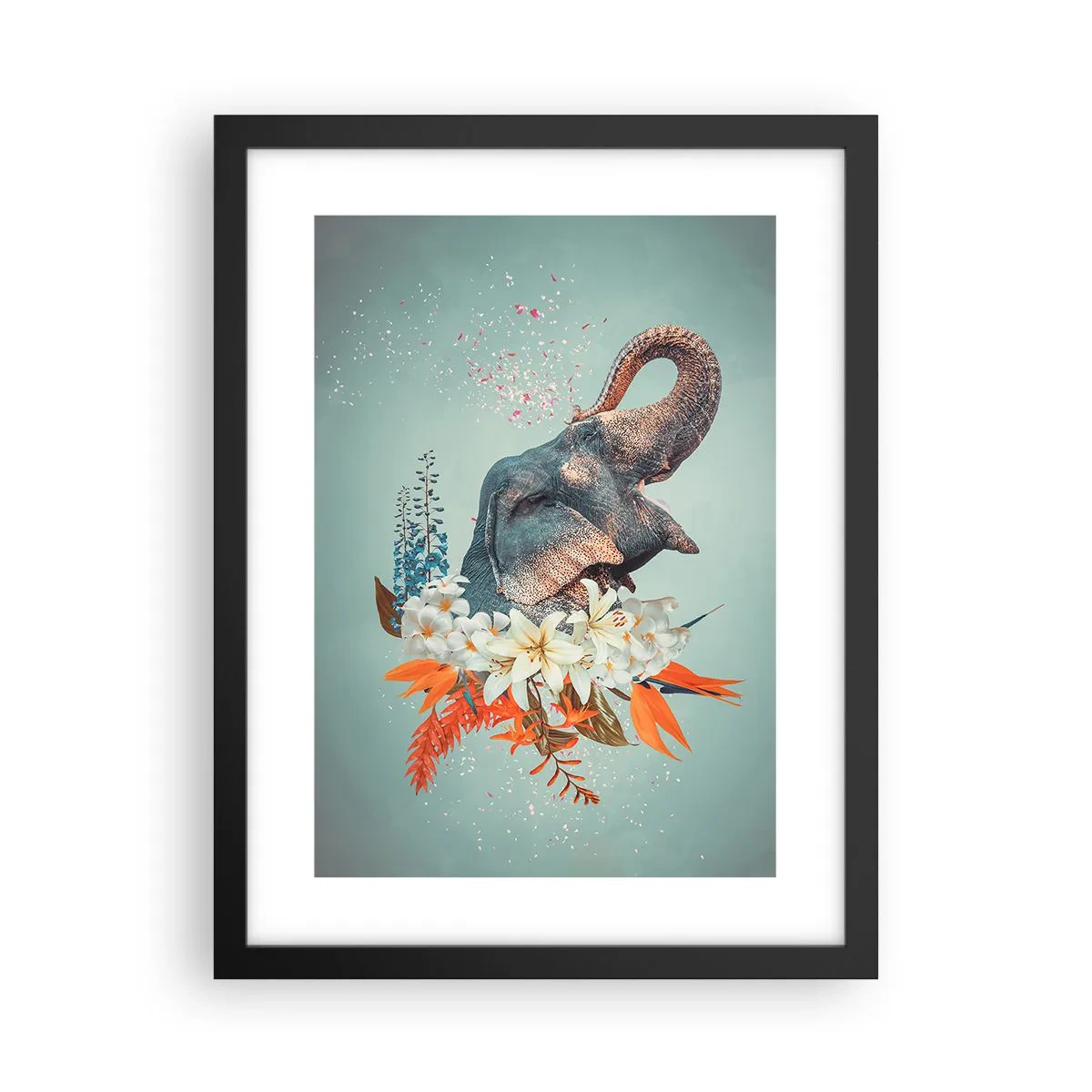 Affisch i svart ram - Glädjens vrål - 30x40 cm