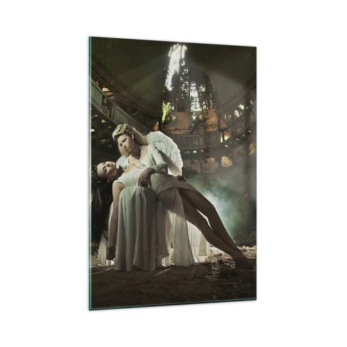 Glastavla - Bild på glas - Gamla teaterns anda - 80x120 cm
