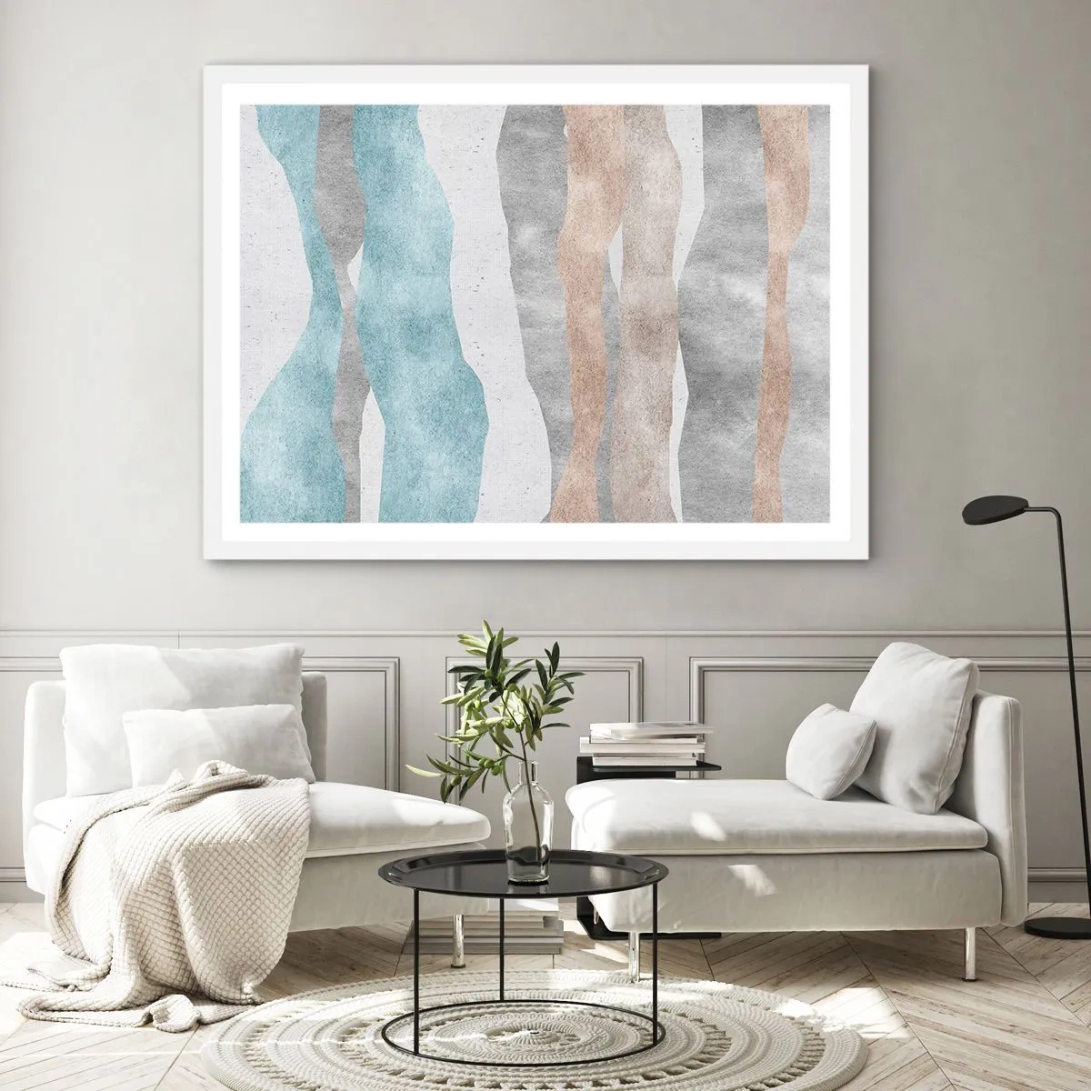 Affisch i vit ram - Närhetsstudie - 100x70 cm