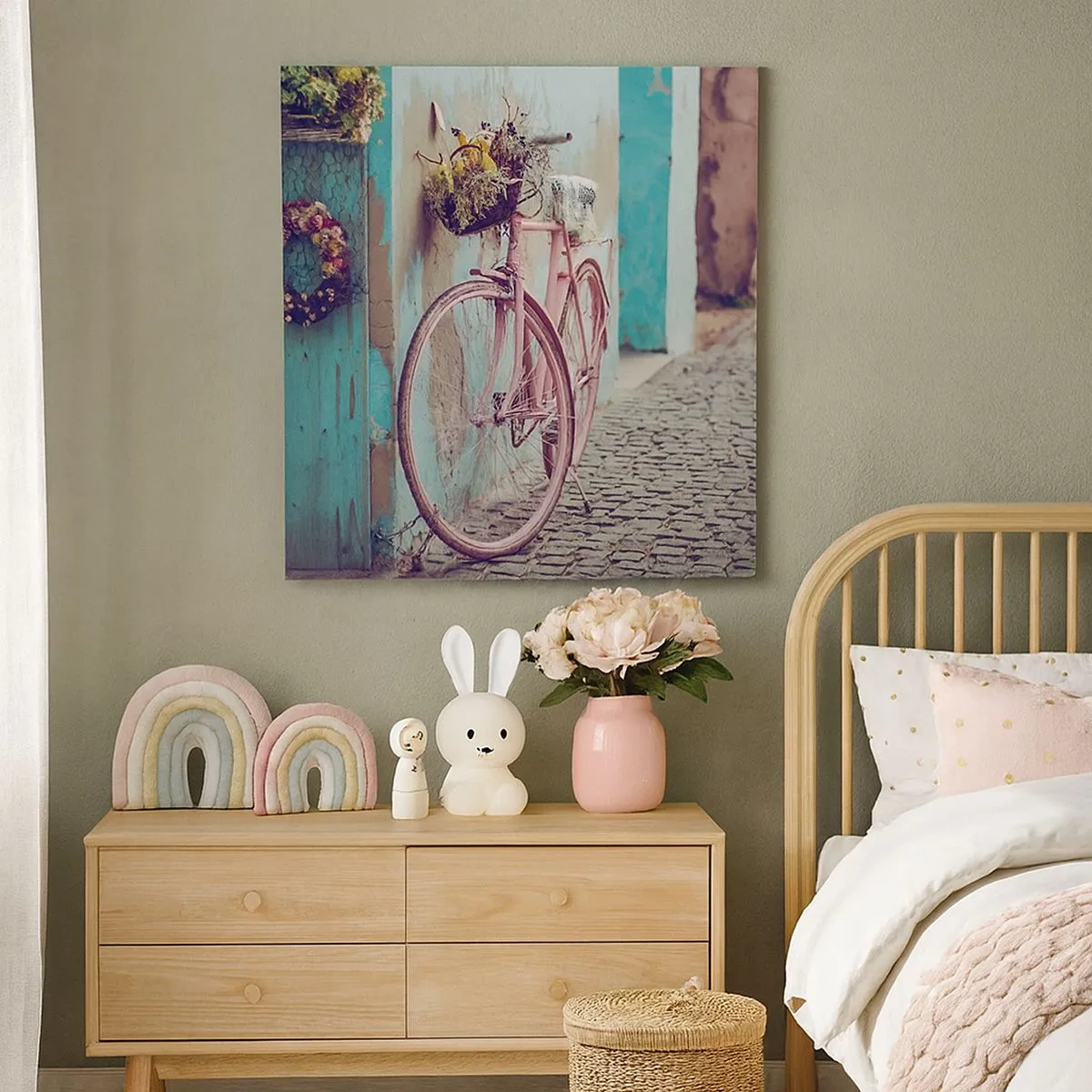 Canvastavla - Bild på duk - Strax tillbaka - 30x30 cm