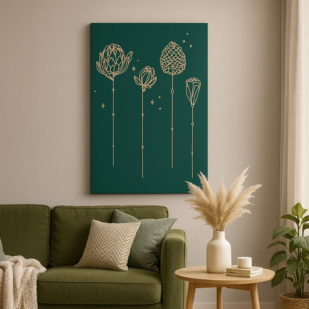 Canvastavla - Bild på duk - Familjen ÖRTsson - 50x70 cm