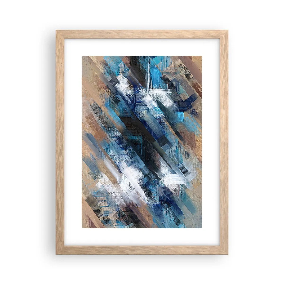 Affisch i ram av ljusek - På en blå sluttning - 30x40 cm