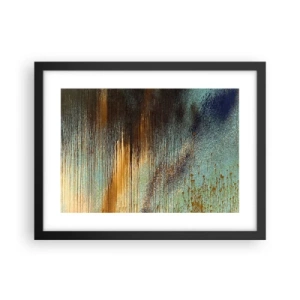 Affisch i svart ram - En oavsiktlig färgglad komposition - 40x30 cm