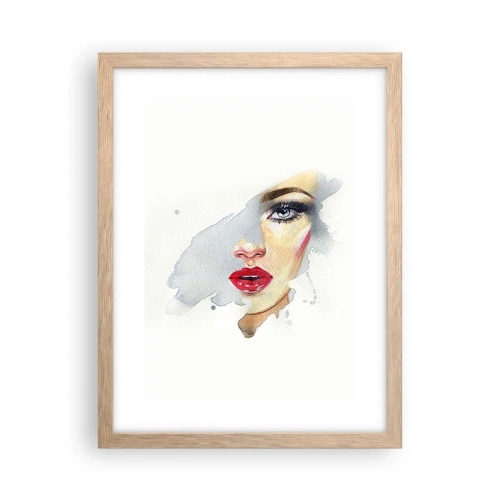 Affisch i ram av ljusek - Reflektion i vattendroppe - 30x40 cm