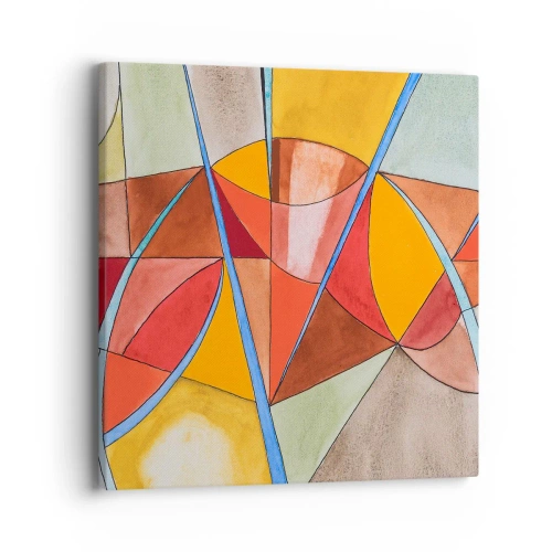 Canvastavla - Bild på duk - Karusell, drömmarnas karusell - 40x40 cm