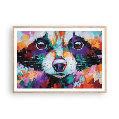 Affisch i ram av ljusek - Enbart goda emotioner - 100x70 cm