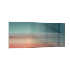 Glastavla - Bild på glas - Abstraktion: ljusvågor - 100x40 cm
