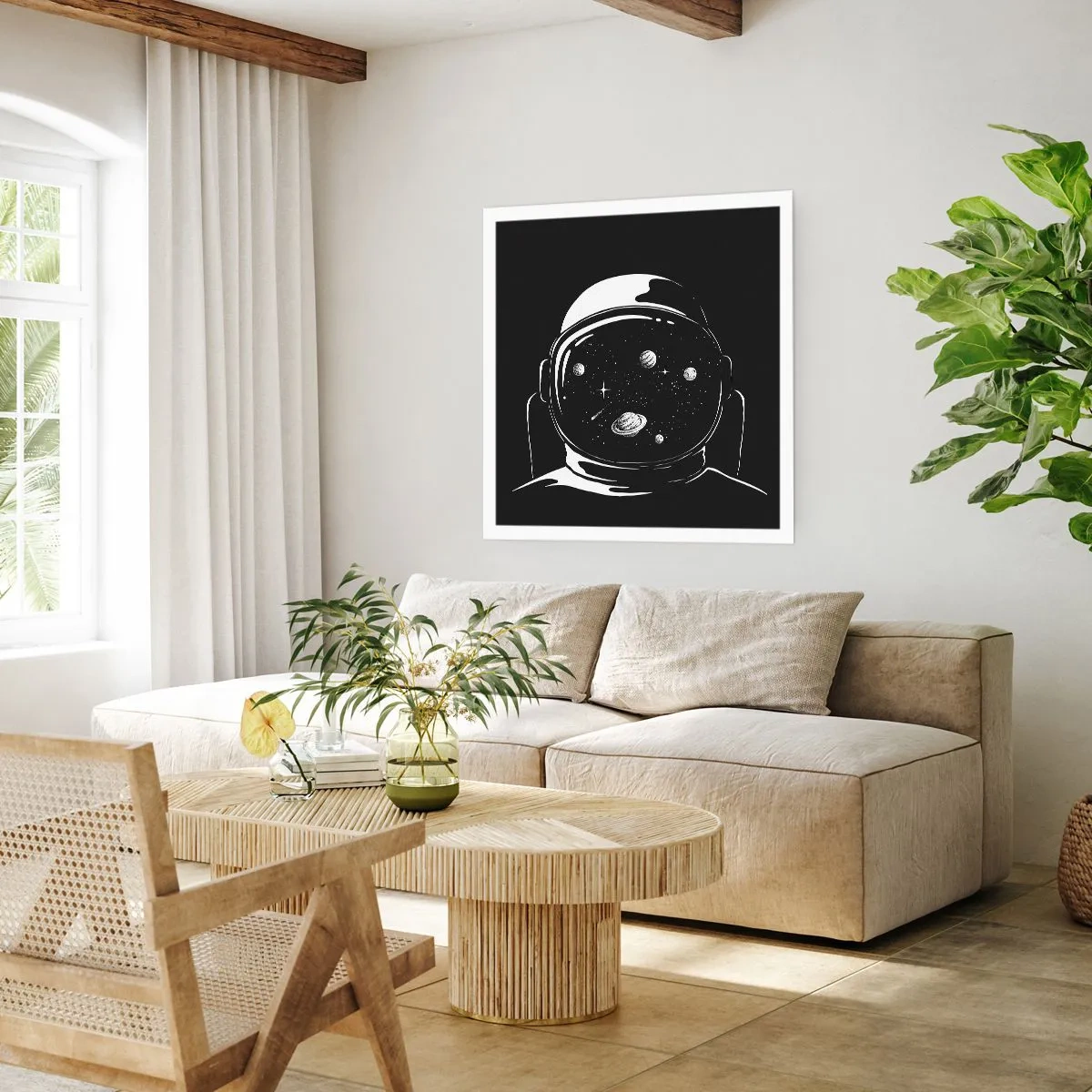 Affisch - Fin utsikt - 60x60 cm