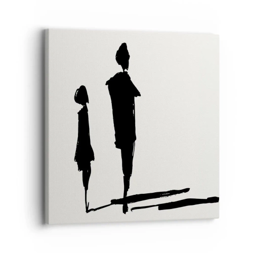 Canvastavla - Bild på duk - Säkert tillsammans? - 30x30 cm