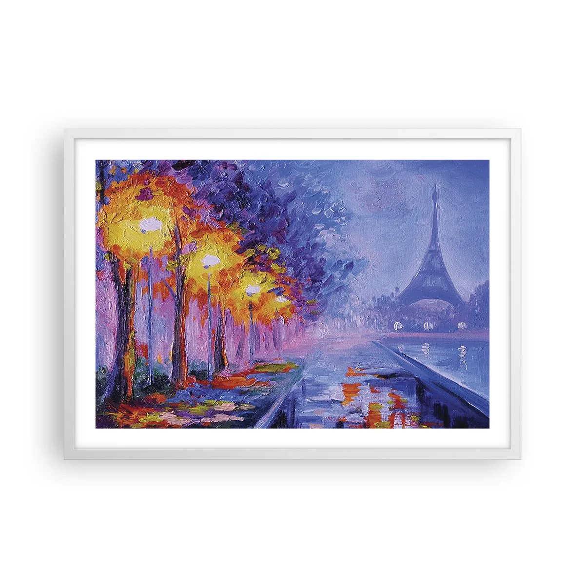 Affisch i vit ram - Drömpromenad - 70x50 cm